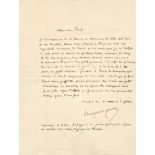 GAUTIER THEOPHILE: (1811-1872) French Poet & Novelist. A.L.S., Theophile Gautier, one page, 12mo, [