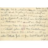 [DACHAU]: A.L.S., on a postal card, Dachau, 20th November 1938, to Anton Oesterreich, in German. The