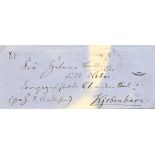 ANDERSEN HANS CHRISTIAN: (1805-1875) Danish Author & Poet. Autograph Envelope Signed ('H. C.