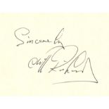 POPULAR MUSIC: Selection of signed cards,