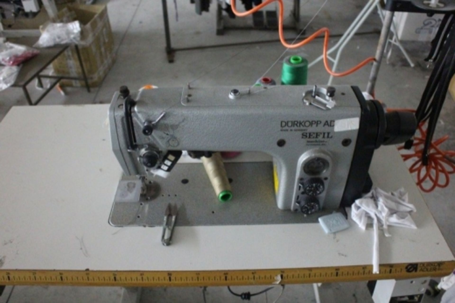 1,LOT COMPOSED OF: n.1 pneumatic attaching machine Pessani mod. "mp/ba"; n.1 sewing machine with - Image 3 of 4