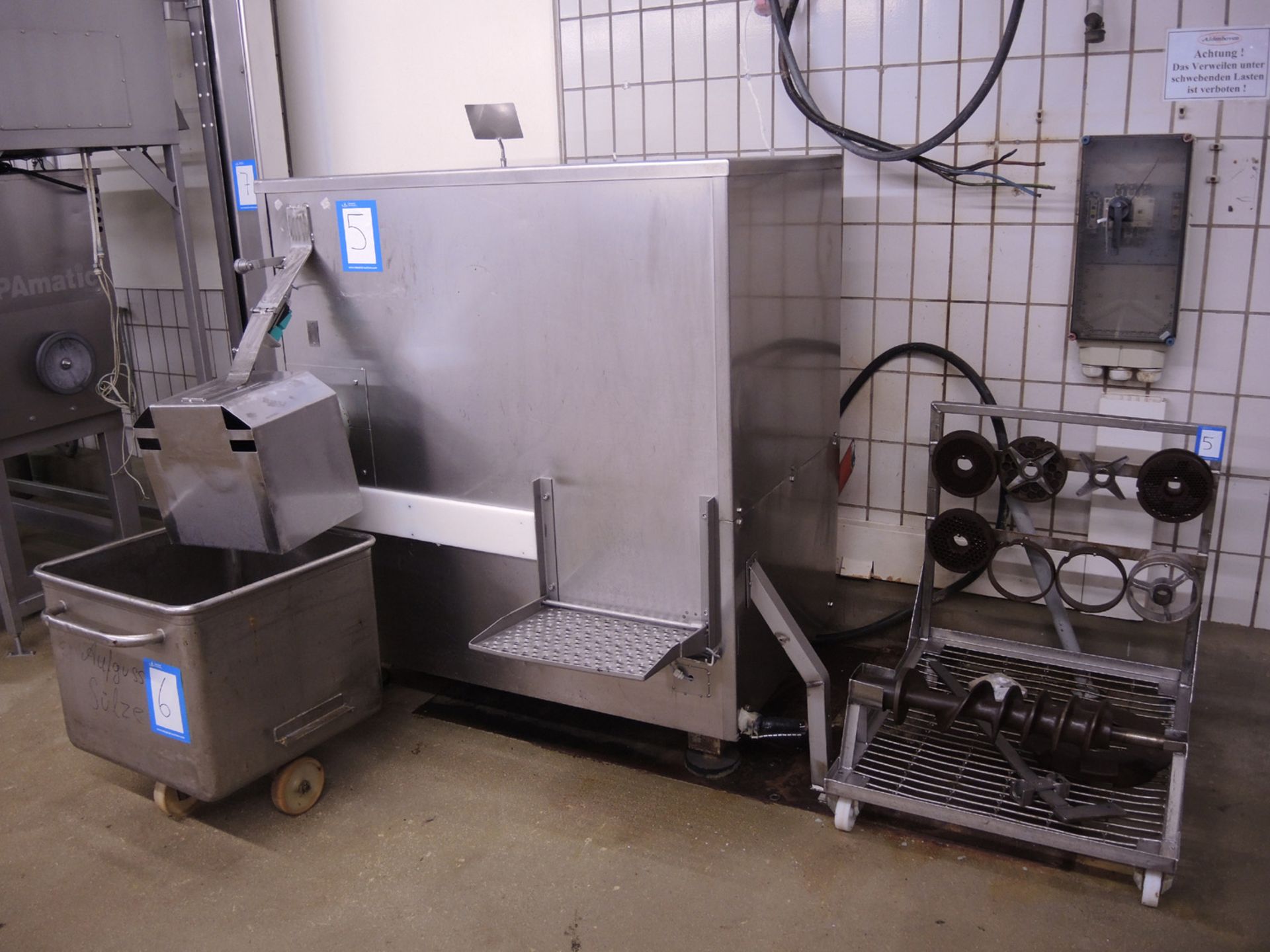 Kramer + Grebe meat grinder, type: SC-WW 200, machine number: 267 / 146, year of construction: 1987,