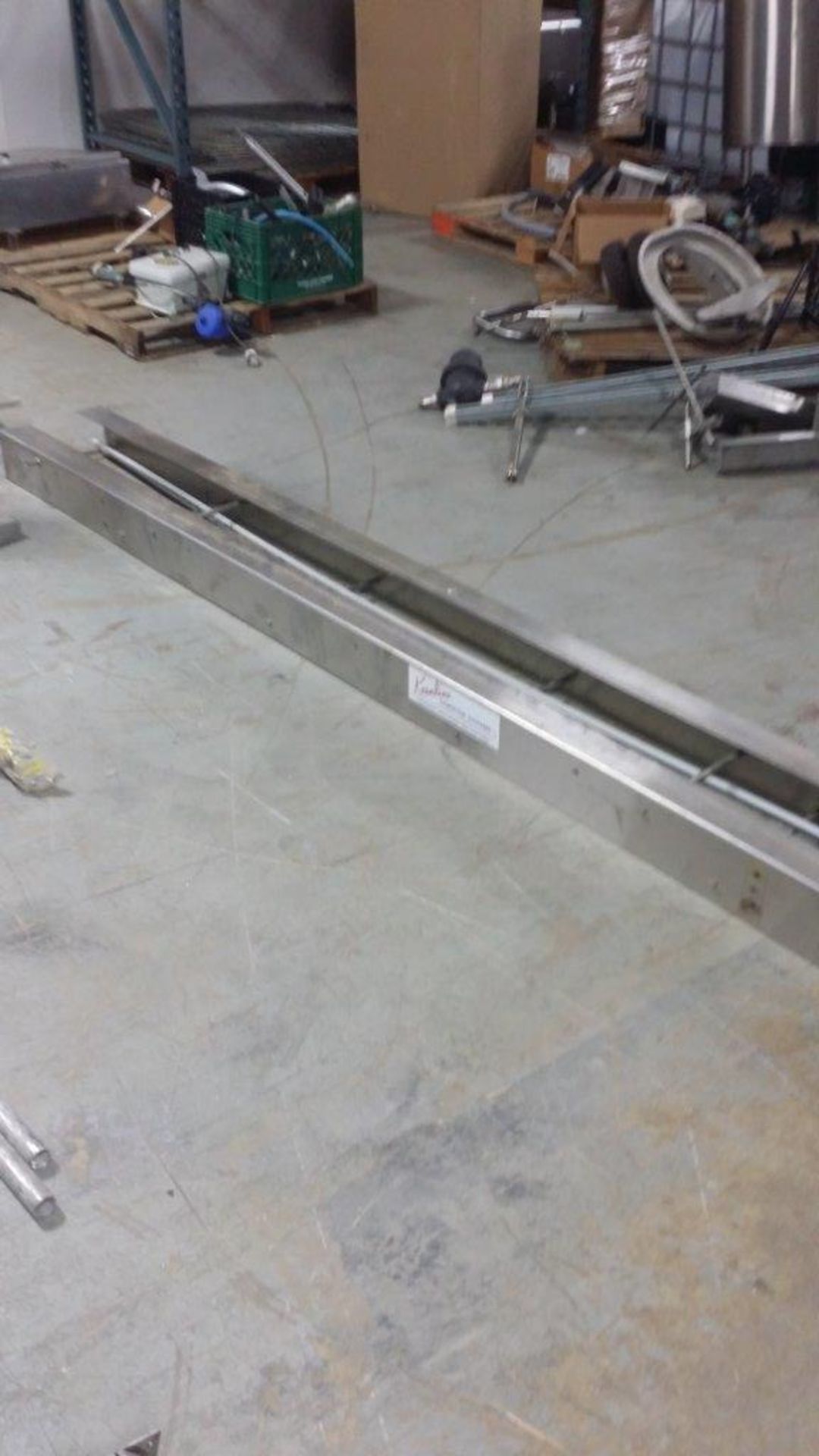 Keenline Conveyor Systems, Stainless Steel Bottling Line Tracks Frames (2) long (2) short, - Image 2 of 12