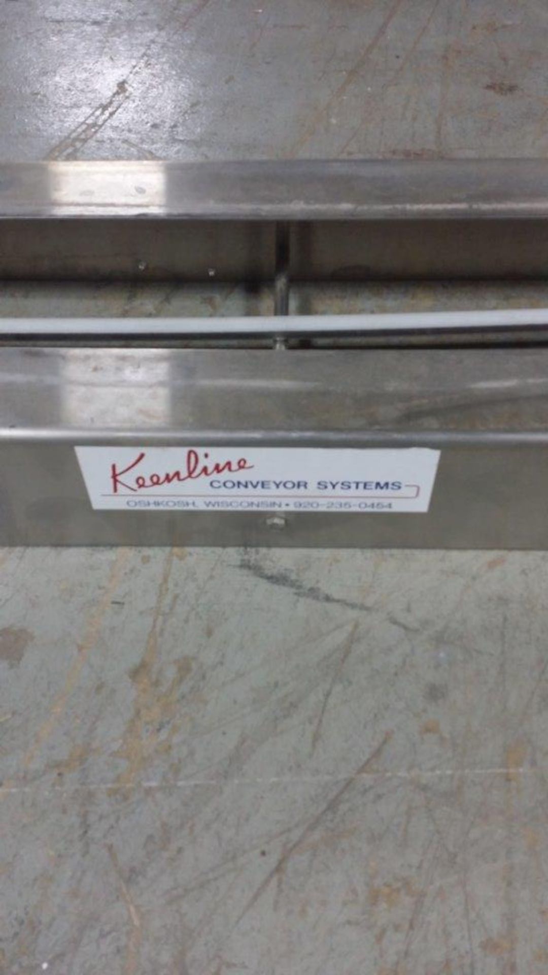 Keenline Conveyor Systems, Stainless Steel Bottling Line Tracks Frames (2) long (2) short, - Image 3 of 12