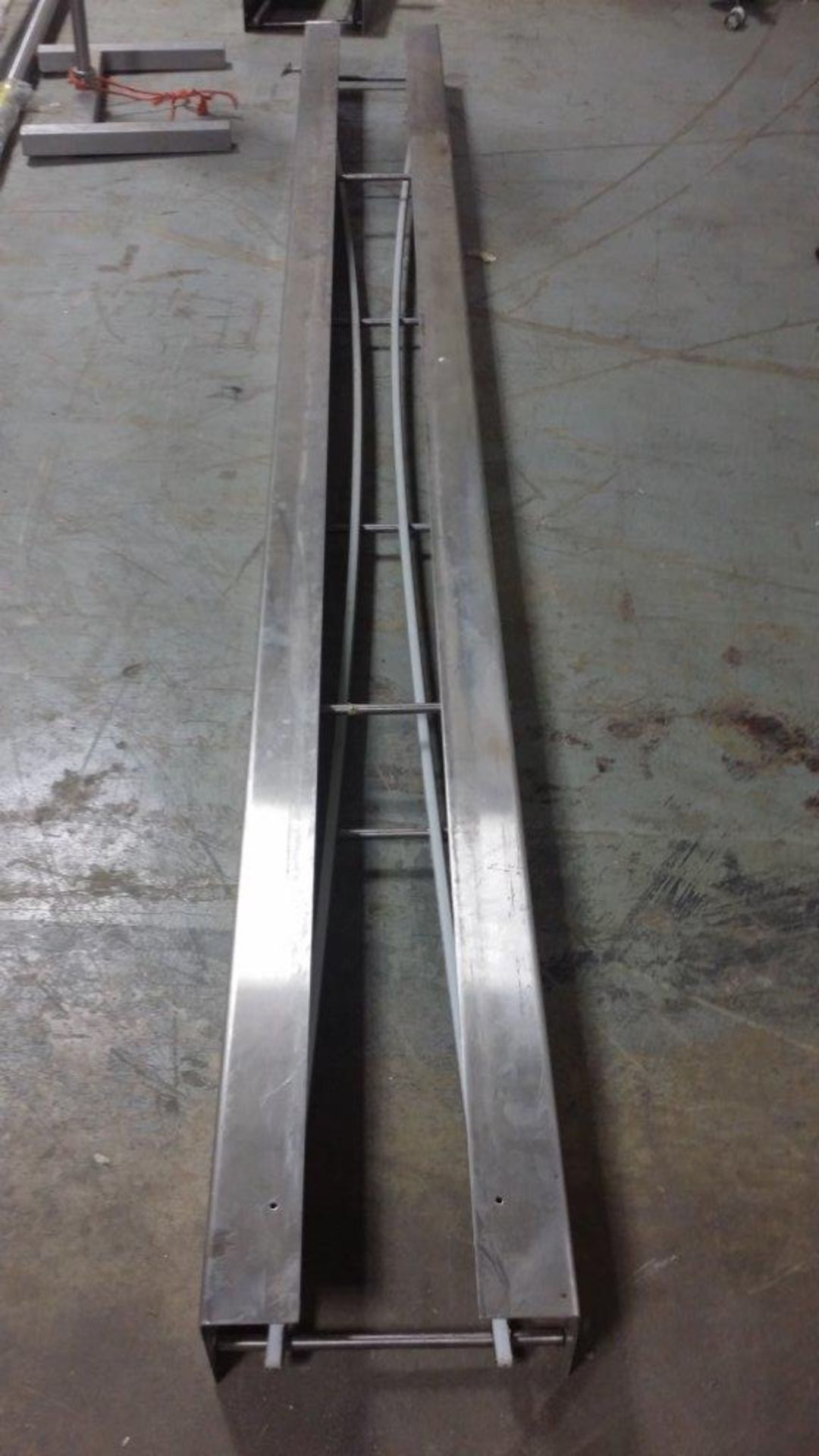 Keenline Conveyor Systems, Stainless Steel Bottling Line Tracks Frames (2) long (2) short, - Image 4 of 12
