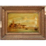 Venezia, olio su cartoncino pressato, cm. 30x19 primi '900