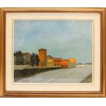 Strada di porto Catena, Ugo Maccabruni, (Mantova 12/12/1923 - 28/4/1998 Virgilio), olio su