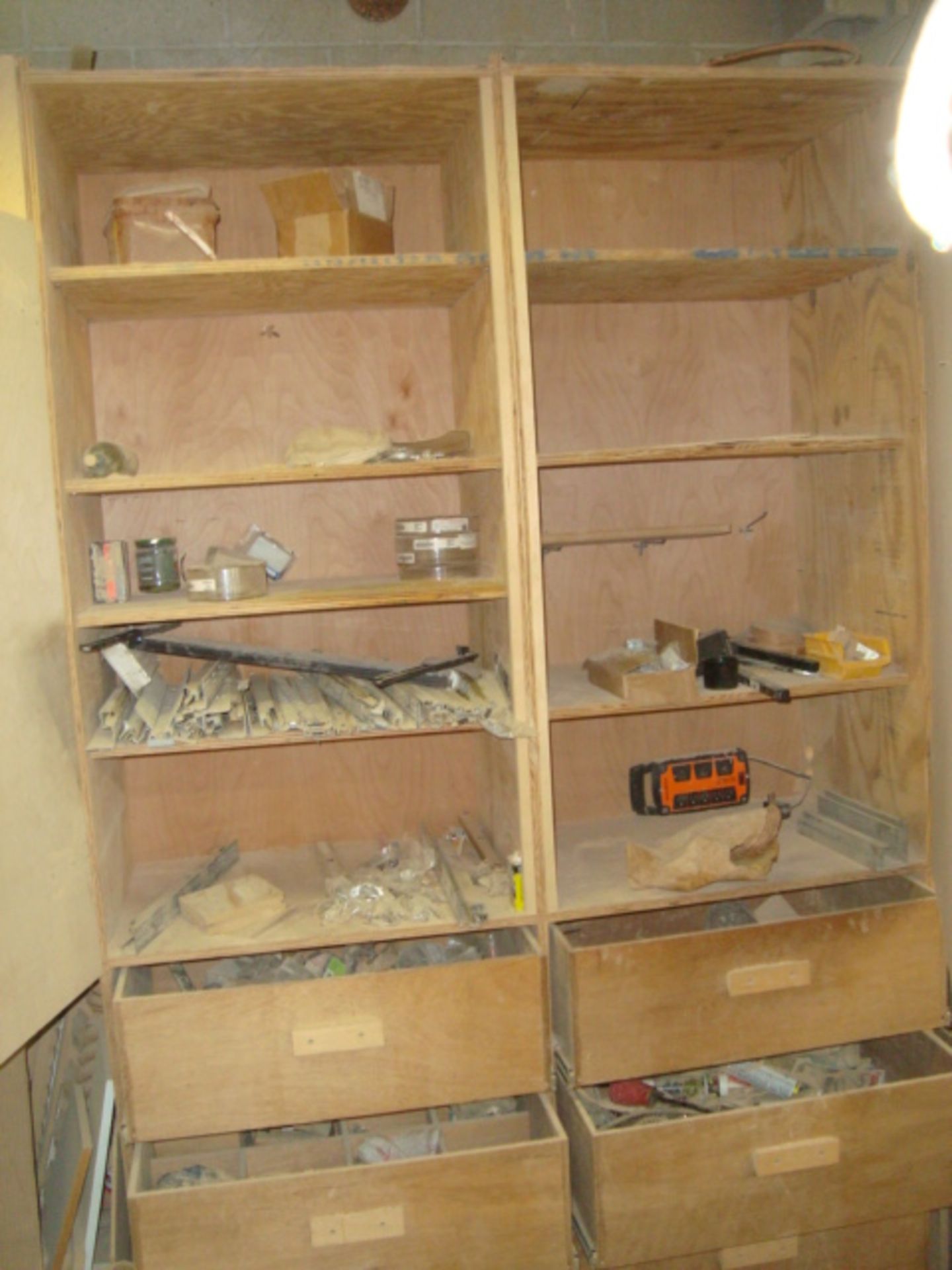 CONTENTS OF CABINET  HARDWARE, TOOLING, ECT