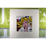 ROY LICHTENSTEIN SERIGRAPH- The Blonde..