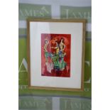 Marc Chagall Vintage Off-set lithograph ,The magic flute 1971