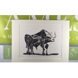 An original and authenticated Pablo Picasso lithograph,dated 1986-The Bull Matador