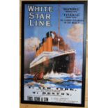 White Star Line picture,professionally framed   Postage only auction £14.99