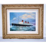 Ornate framed print of Queen Mary