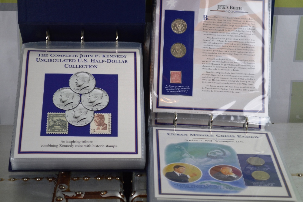 Complete History Of JFK Coin & Stamp History of his period of presidency period in the 60`s