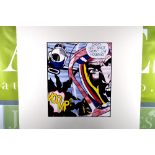 ROY LICHTENSTEIN SERIGRAPH-The Rocket Man