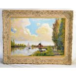 John Wyatt- famous artist, Summer Afternoon, Argenteuill Limited Edition Atelier Canvas