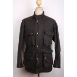 BELSTAFF Trialmaster Belted Motorcycle WAXED Jacket Black Size Large RRP £799