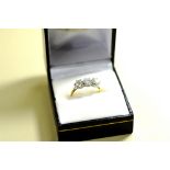 Three stone diamond ring, round brilliant cut diamonds 1.30 cts Insurance Valuation-£3195.00