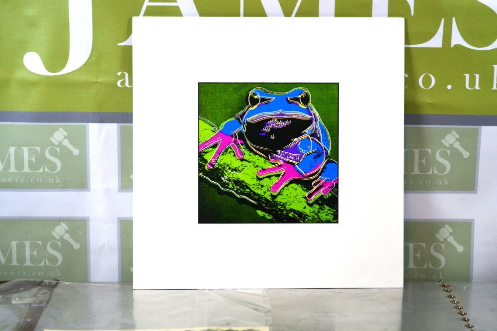 One of only 1000 ltd edition Andy Warhol-1987- The Frog serigraph,comes with a certificate