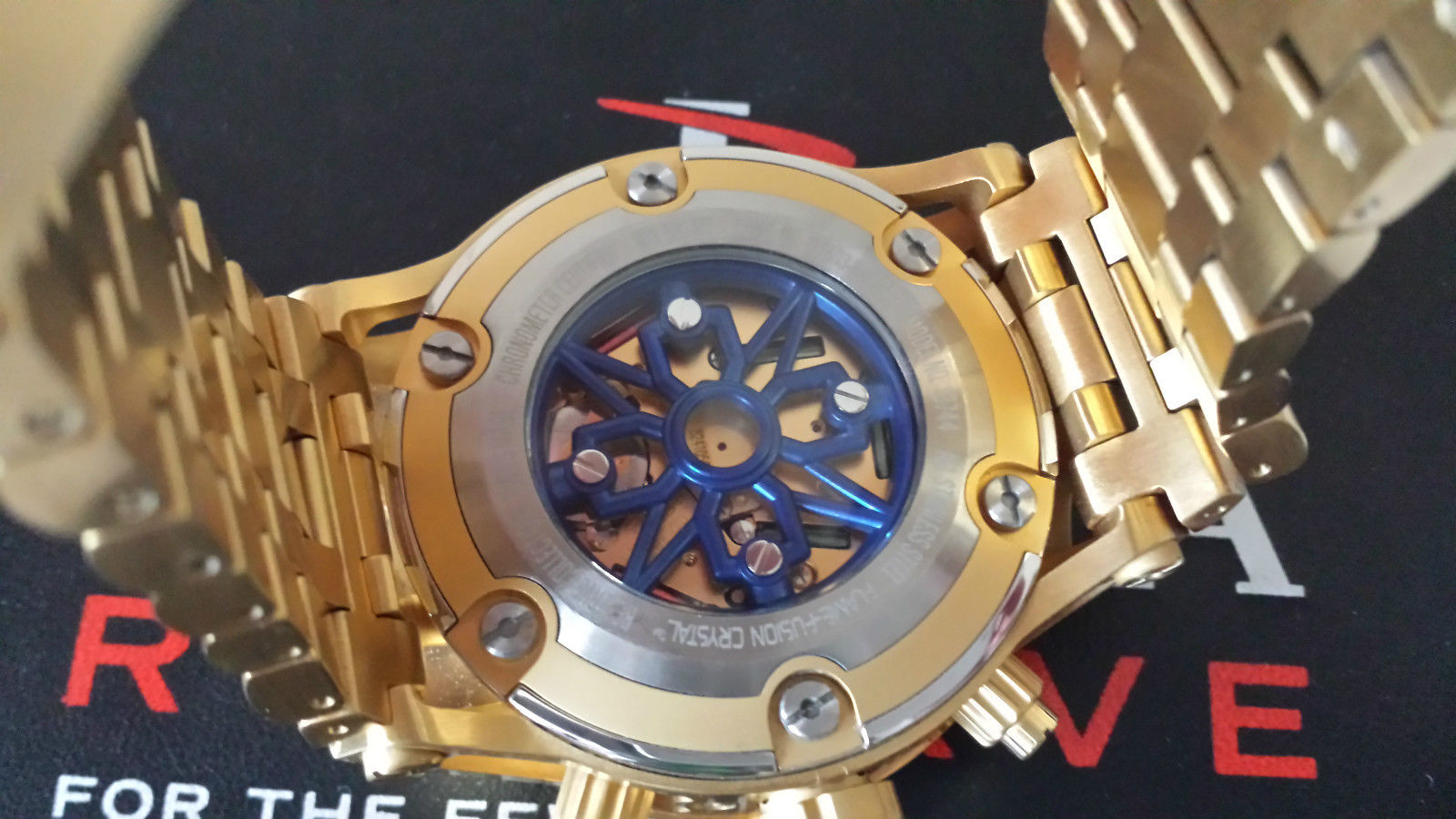 Invicta Reserve 1568 Dive Watch Gold Chronograph,boxed all papers included along with price- $4995 - Image 5 of 9
