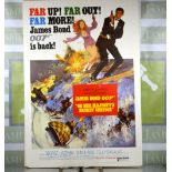James Bond collector of 30 years an original  37 x 27 large formex- On Her Majesty`s Service