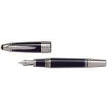 Mont Blanc Ltd and new edition of JFK mont blanc platinum fountain pen boxed new example RRP £799