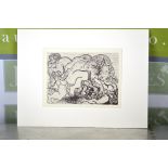 Pablo Picasso Lithograph The Bull, Edition Vollard Suite. Abrams Edition 1956.