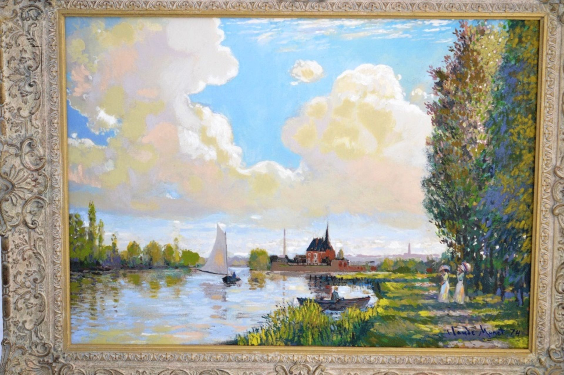 John Wyatt- the famous forgery artist, Summer Afternoon, Argenteuill Limited Edition Atelier Canvas - Image 3 of 4