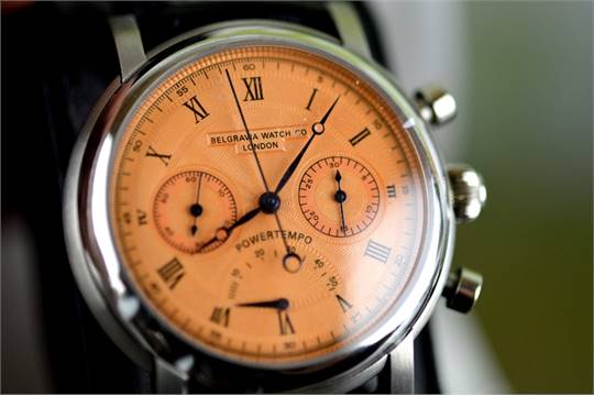 BELGRAVIA WATCH CO. - a limited edition gentleman`s Power Tempo chronograph wrist watch. - Image 2 of 4