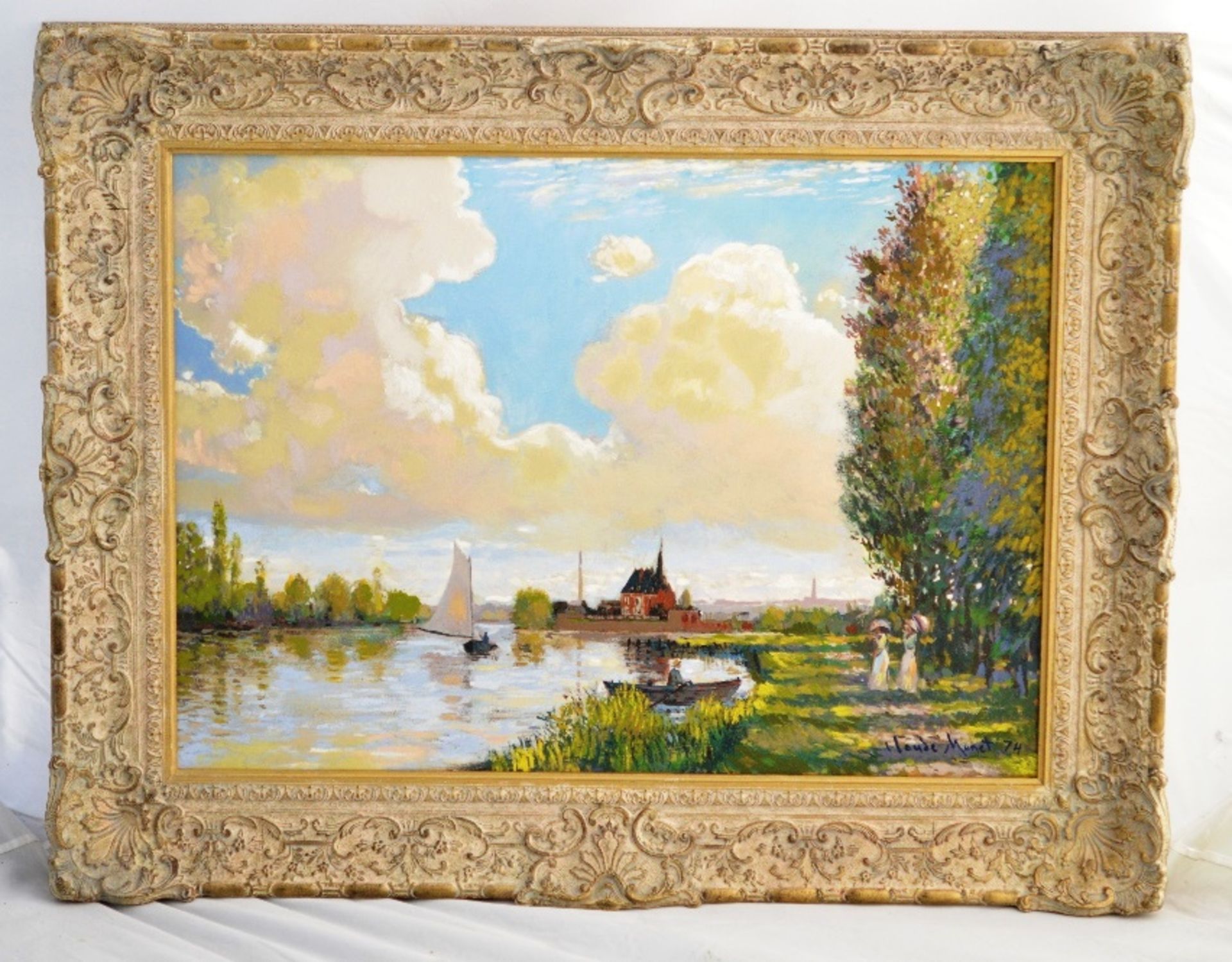 John Wyatt- the famous forgery artist, Summer Afternoon, Argenteuill Limited Edition Atelier Canvas