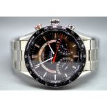 TAG HEUER - a gentleman's Carrera Calibre S bracelet watch. Reference CV7A10