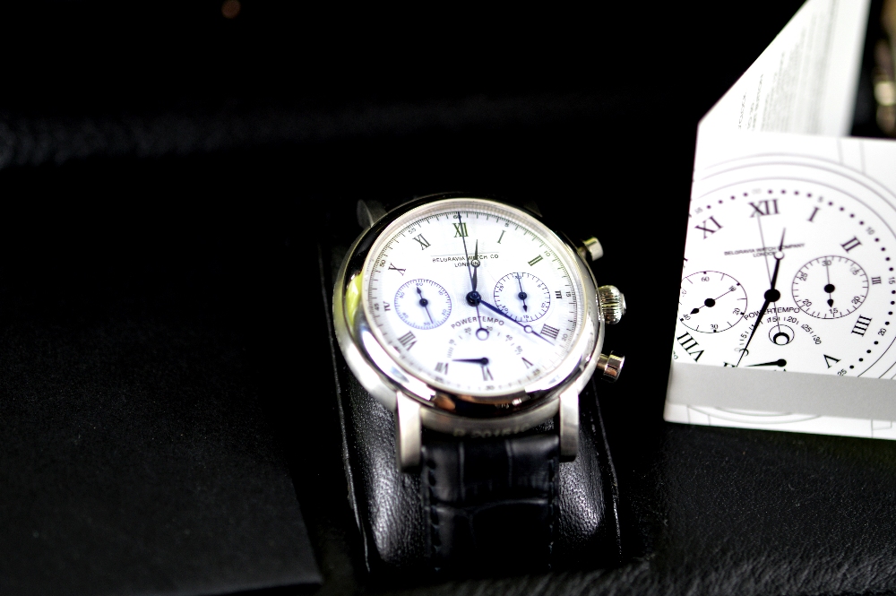 BELGRAVIA WATCH CO. - a new & boxed ltd edition gentleman's Power Tempo chronograph wrist watch. - Image 4 of 7