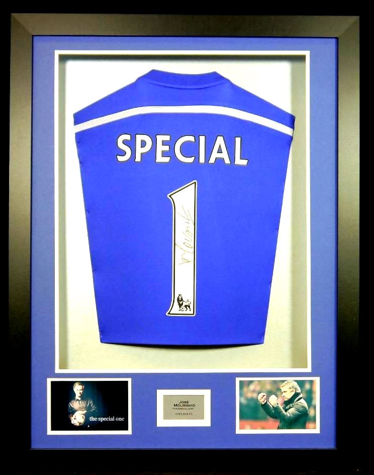 Jose Mourinho "The Special 1" signed Chelsea shirt comes with 2 COA`s
