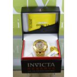 Invicta Reserve Men 13744 Subaqua Swiss Made Chronograph 18K plate-comes with original tag of $4995