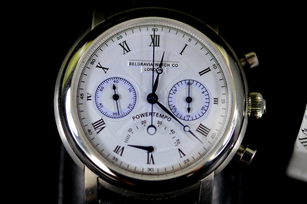 BELGRAVIA WATCH CO. - a new & boxed ltd edition gentleman's Power Tempo chronograph wrist watch. - Image 6 of 7