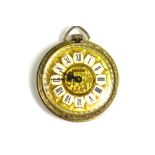 An antique gold plated pocket watch