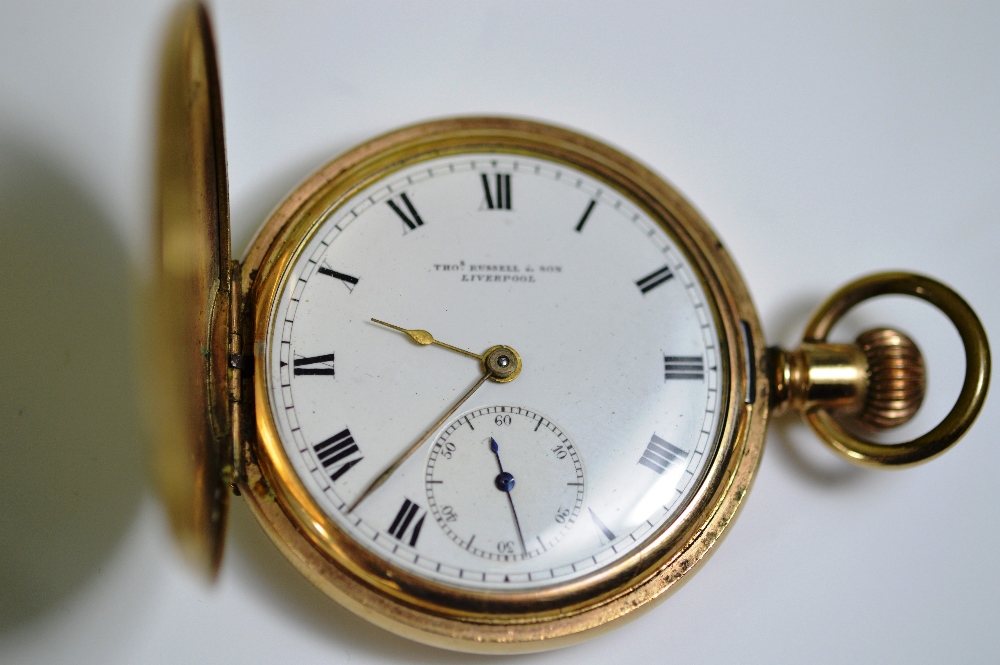 An antique gold plated pocket watch in original case - Image 4 of 6