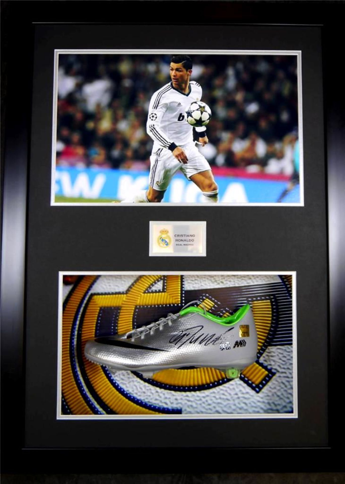 Real Madrid Ronaldo Signed Football boot in a 3D display stunning, COA Included - Image 2 of 2