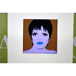 Andy Warhol Serigraphy-Liza Minnelli 40x40cm Ltd edition 1987
