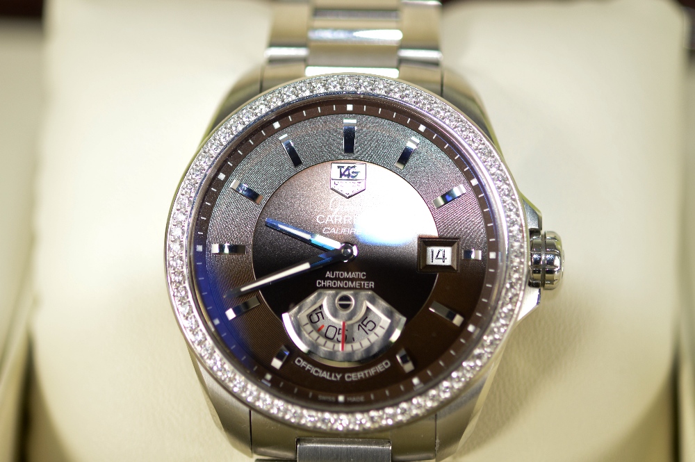 Tag Heuer Grand Carrera RS6 Diamond 1.13 Ct Special edition  RRP £6000! - Image 5 of 11