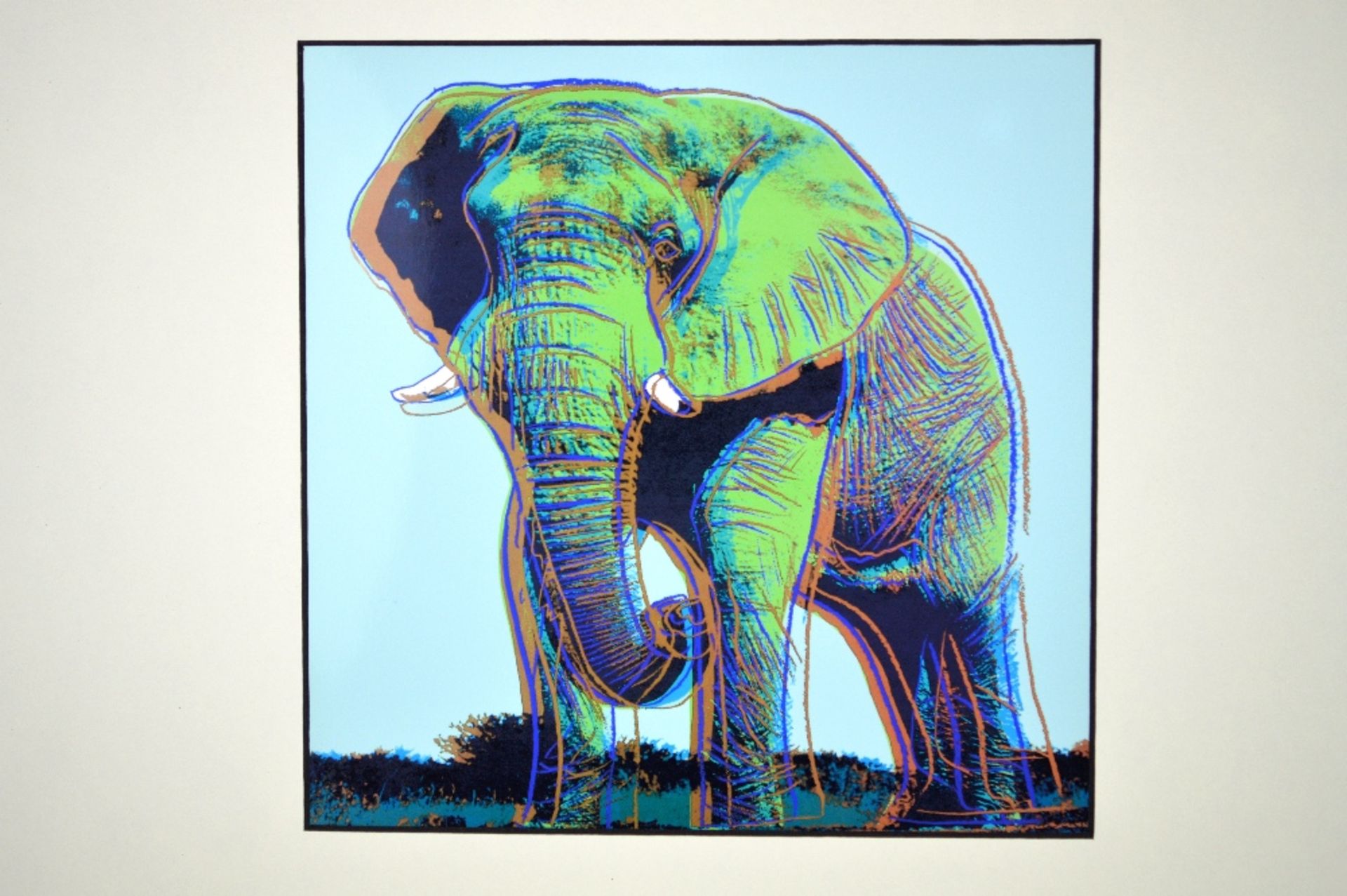 Andy Warhol Serigraphy The Elephant 1987 collection of 1000 only released