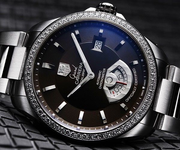 Tag Heuer Grand Carrera RS6 Diamond 1.13 Ct Special edition  RRP £6000!