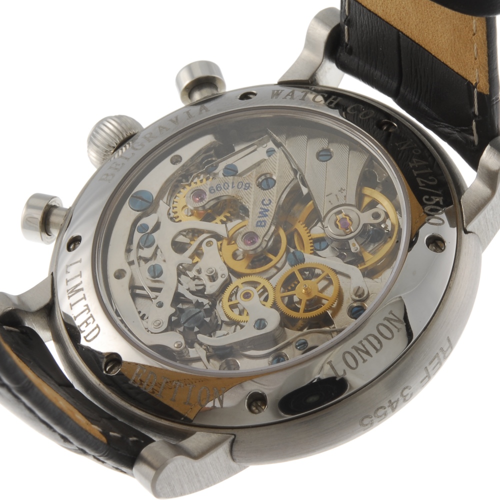 BELGRAVIA WATCH CO. - a new & boxed ltd edition gentleman's Power Tempo chronograph wrist watch. - Image 7 of 7