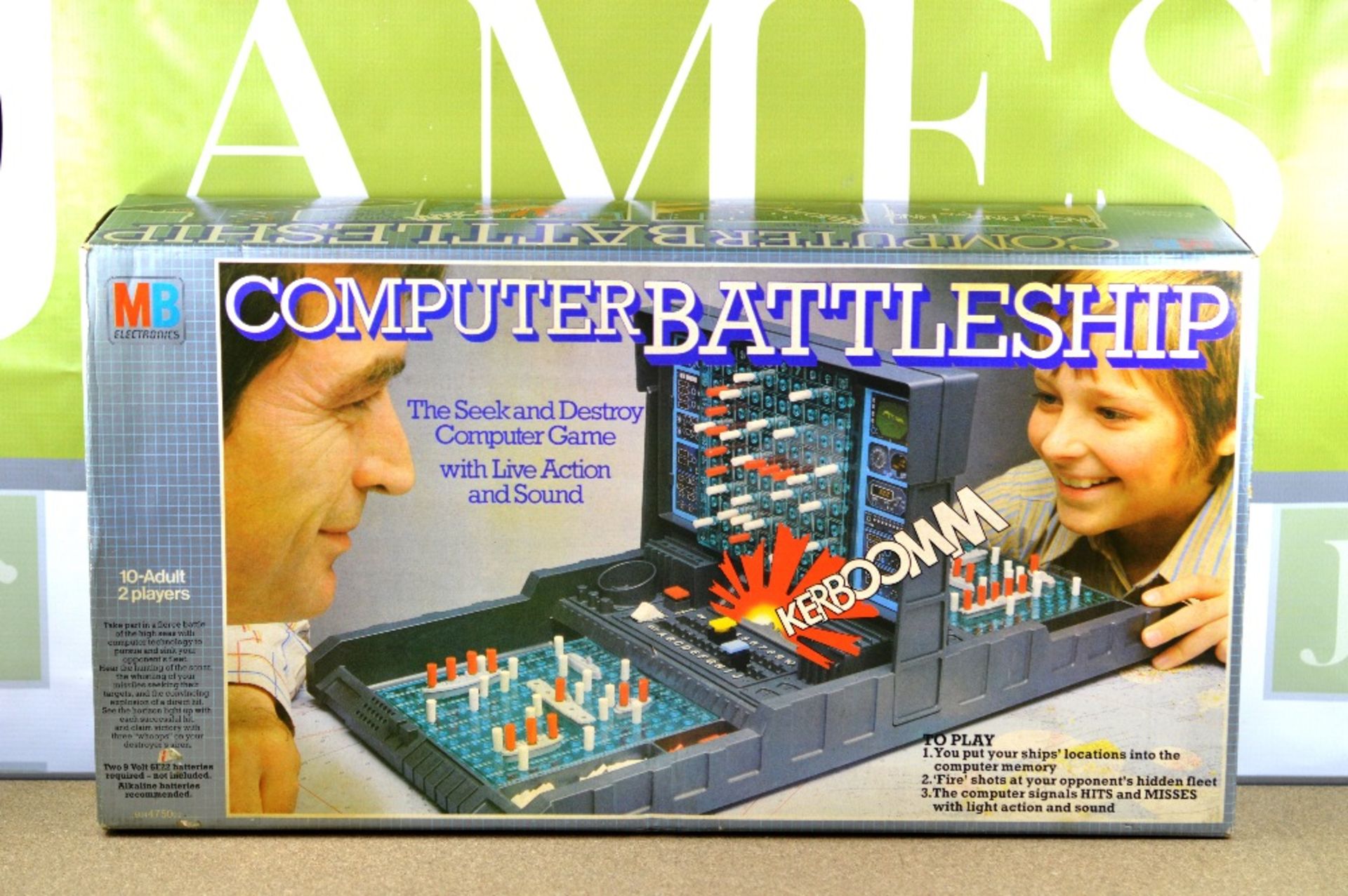 Vintage Computer Battleships game from 1977 by Milton Bradley (MB Electronics)