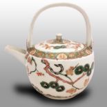 Japanese Imari porcelain teapot, 18th centuryMid 18th century Imari teapot decorated with pine and