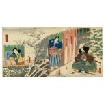 Toyokuni III, Kabuki Actors, 19th Century, Japanese Woodblock Print