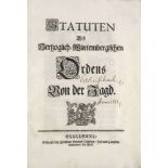 Eberhard Ludwig, Herzog zu Württemberg. Statuten Deß Hertzoglich-Württembergischen Ritter-Ordens Von