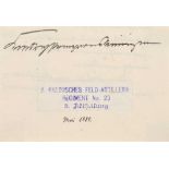 Haus Württemberg. Sammlung von 2 inhaltsreichen Briefen von Prinz Wilhelm von Württemberg (seit 1891