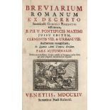 Breviarium Romanum ex decreto Sacrosancti Concilii Tridentini restitutum, B. Pii V. pontificis