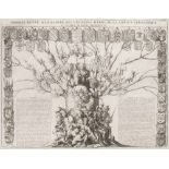 Genealogie - - Konvolut von ca. 80 doppelblattgroßen Kupfertafeln aus Chatelain, Atlas
